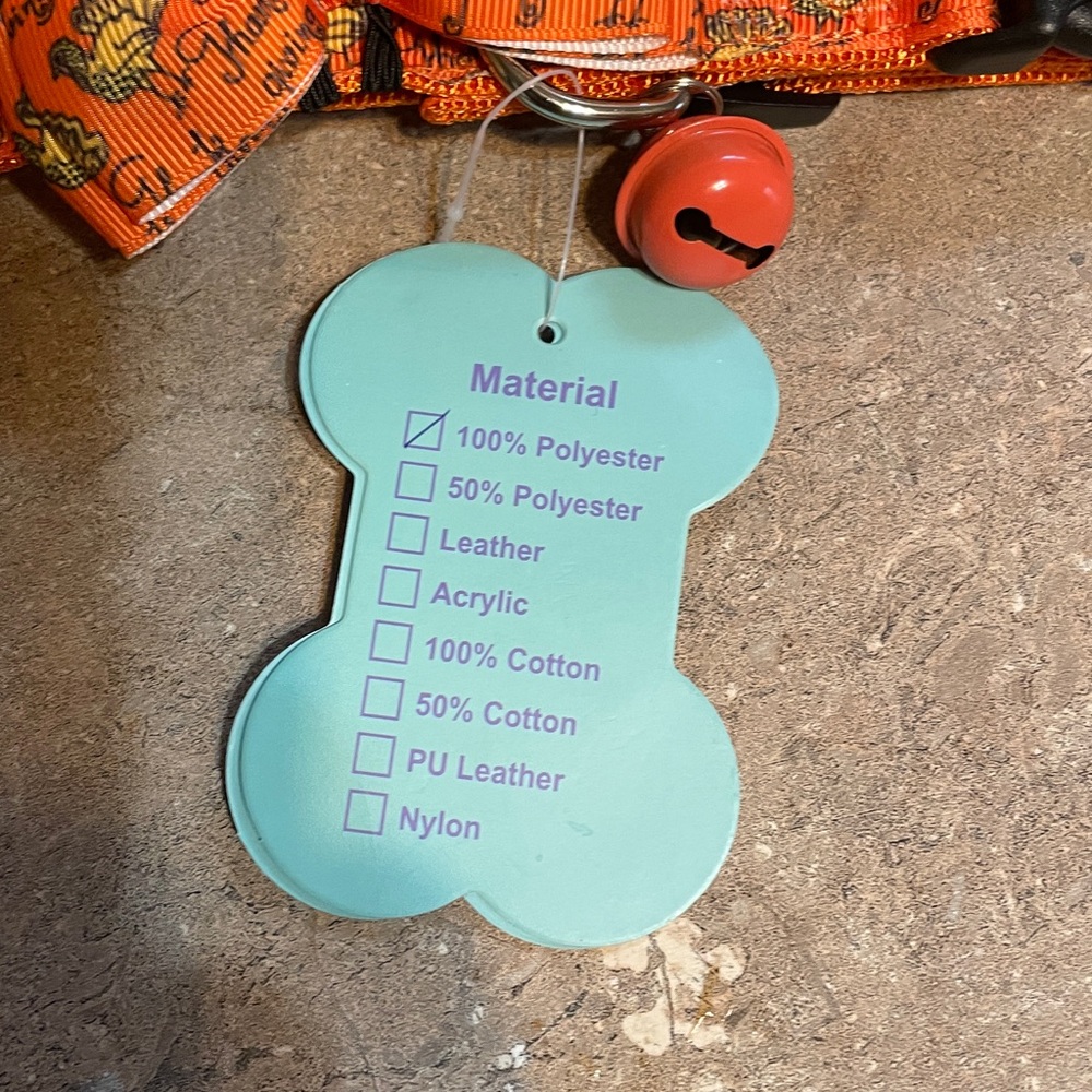 Pupteck Fall Dog Bow Collars - Orange, Black, Green - Picture 6 of 9